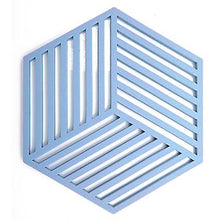 Lade das Bild in den Galerie-Viewer, 2pcs gray silicone heat insulation pad, hollow anti-scalding non-slip coaster AZ17004
