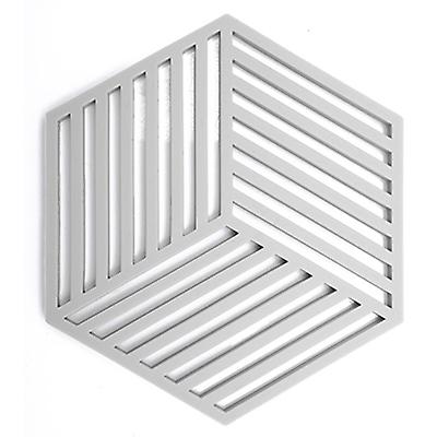 2pcs gray silicone heat insulation pad, hollow anti-scalding non-slip coaster AZ17004