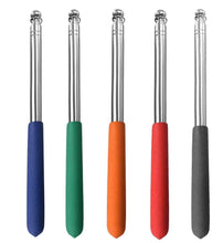 Load image into Gallery viewer, 2Pcs blue 1.2m retractable guide flagpole, stainless steel teaching pointer AZ10307
