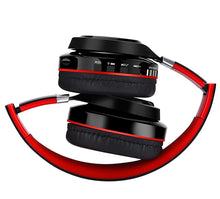 Lade das Bild in den Galerie-Viewer, red Head-mounted wireless bluetooth headset, foldable and retractable noise-cancelling HiFi headset AZ20359
