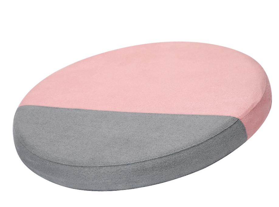 33.5*33.5*4cm pink+gray Memory foam slow rebound chair cushion, round seat cushion AZ16754