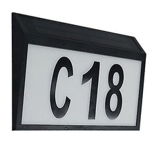 Lade das Bild in den Galerie-Viewer, 2# Solar digital house number light, waterproof wall-mounted LED address indicator AZ22020
