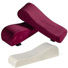 Lade das Bild in den Galerie-Viewer, 2# wine red Home chair armrest pad, memory foam elbow pillow AZ18377
