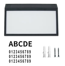 Lade das Bild in den Galerie-Viewer, 2# Solar digital house number light, waterproof wall-mounted LED address indicator AZ22020
