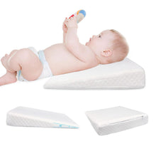 Lade das Bild in den Galerie-Viewer, 1# pink Anti-spitting milk baby triangle slope pillow, memory foam baby feeding pillow AZ19895
