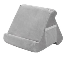 Load image into Gallery viewer, gray Net bag Reading pillow, iPad stand, multi-angle reading stand
