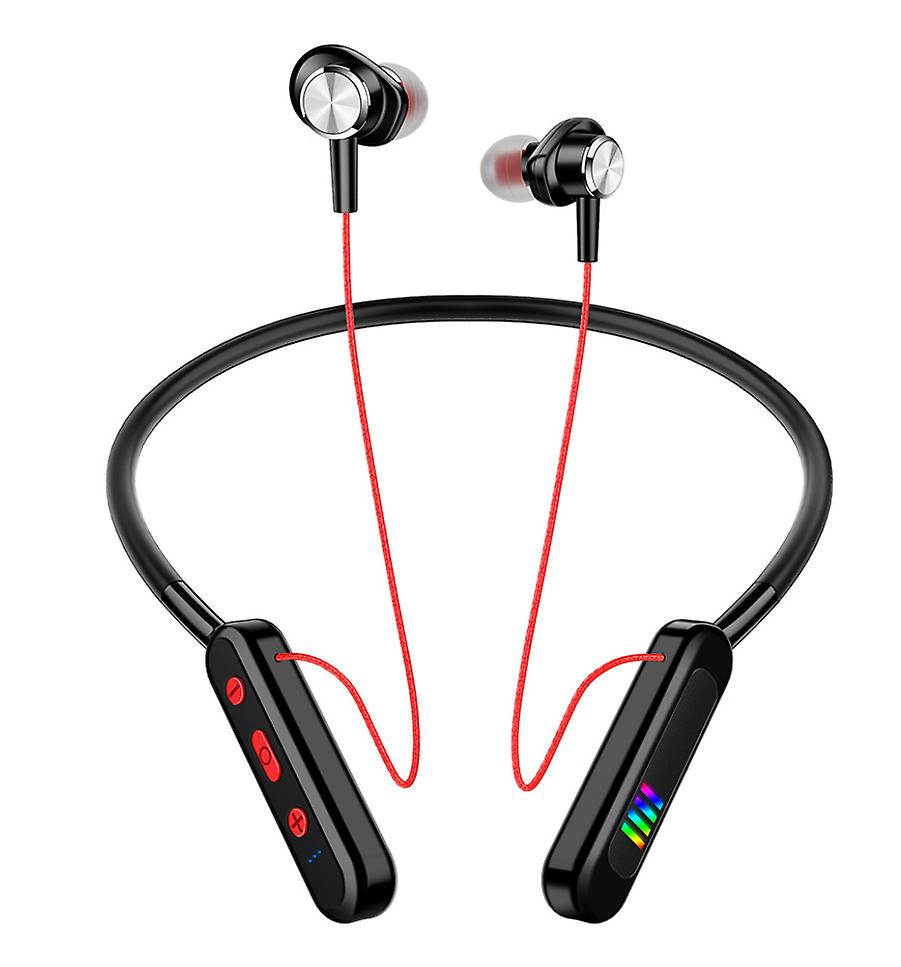 red LED neck-mounted bluetooth headset, wireless sports headset AZ19837