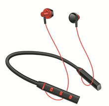 Lade das Bild in den Galerie-Viewer, red Neck-mounted sports bluetooth earphones, magnetic hanging-neck wireless headsets AZ19902
