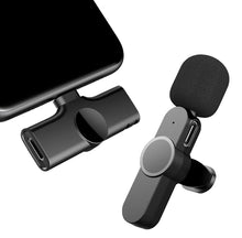 Lade das Bild in den Galerie-Viewer, lightning interface Wireless mobile phone microphone, lavalier outdoor high-definition loudspeaker AZ10387
