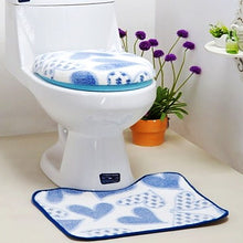 Load image into Gallery viewer, 3pcs Toilet Seat Cover Pads Cushion Bathroom   Lid  Pedestal Ring O-Ring   Three-Piece Set
