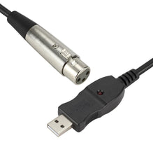 Load image into Gallery viewer, 3m USB Microphone Link Cable, computer USB to XLR microphone cable AZ20154
