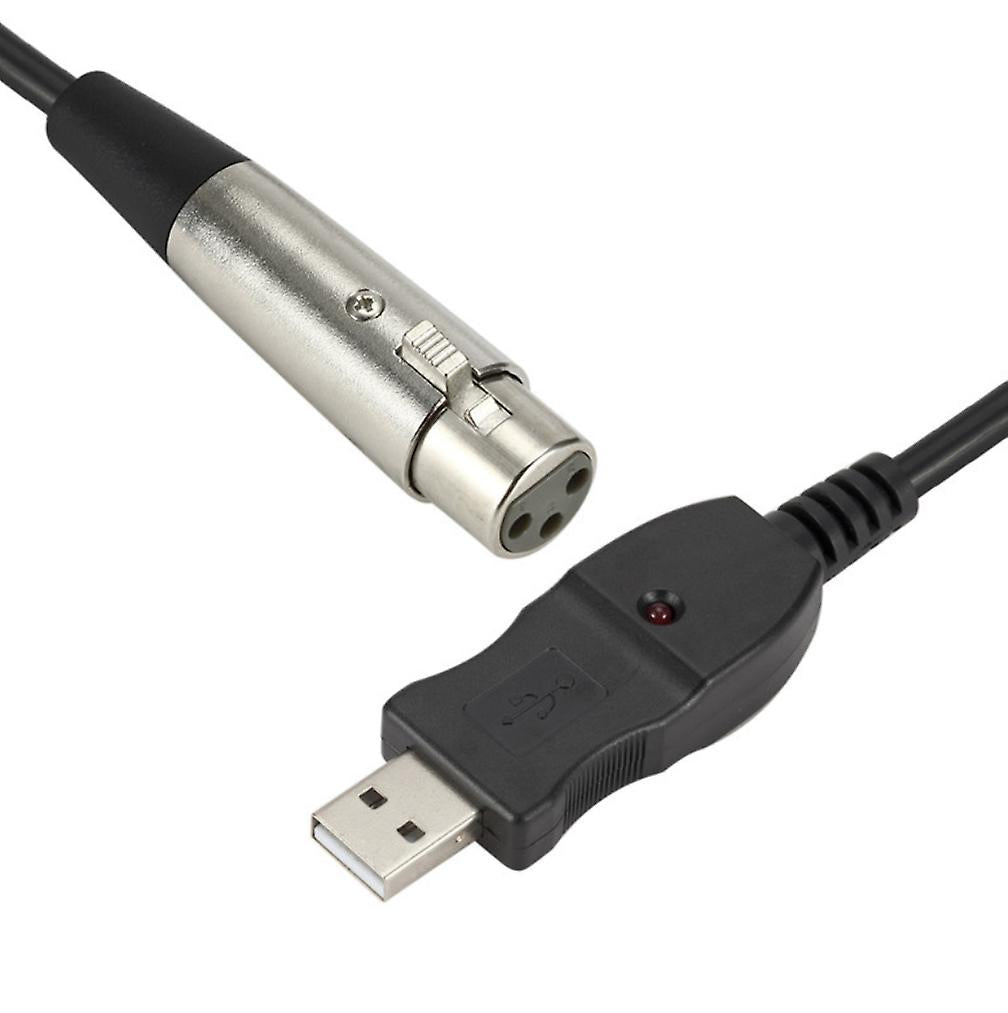 3m USB Microphone Link Cable, computer USB to XLR microphone cable AZ20154
