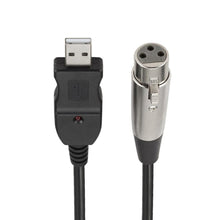Load image into Gallery viewer, 3m USB Microphone Link Cable, computer USB to XLR microphone cable AZ20154
