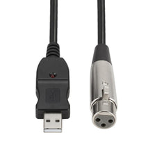 Load image into Gallery viewer, 3m USB Microphone Link Cable, computer USB to XLR microphone cable AZ20154
