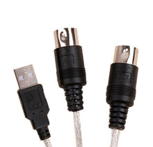 Lade das Bild in den Galerie-Viewer, 1.8m MIDI to USB Converter Cable for Music Keyboard Electronic organ AZ19968
