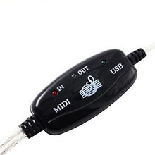 Lade das Bild in den Galerie-Viewer, 1.8m MIDI to USB Converter Cable for Music Keyboard Electronic organ AZ19968
