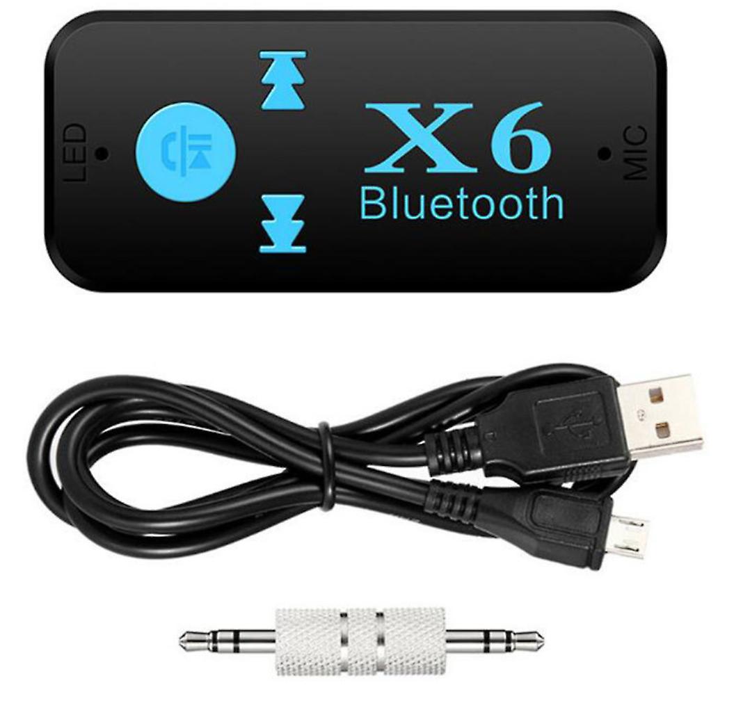 3.5mm to USB Bluetooth Receiver AUX Audio BT X6 Music Adapter Car PC Laptop AZ10398