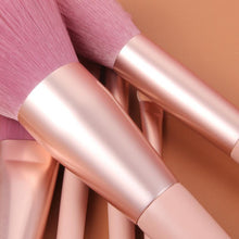Load image into Gallery viewer, 12 PCs Nude Pink Makeup Brush Set Travel Pack

