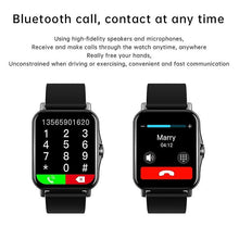 Load image into Gallery viewer, Watches smart watch men body temperature monitor bluetooth call smartwatch womenclock|smart watches black
