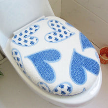Load image into Gallery viewer, 3pcs Toilet Seat Cover Pads Cushion Bathroom   Lid  Pedestal Ring O-Ring   Three-Piece Set
