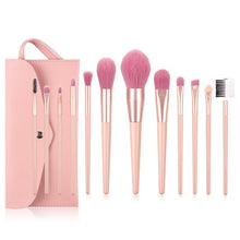 Load image into Gallery viewer, 12 PCs Nude Pink Makeup Brush Set Travel Pack
