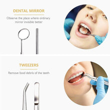 Lade das Bild in den Galerie-Viewer, Teeth whiteners 5pcs dental mirror stainless steel dental dental dental pick dentist prepare tool|teeth whitening
