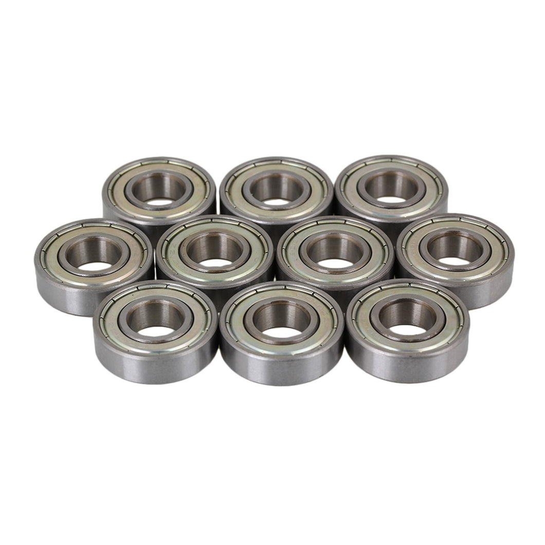 Bicycle Headset Bearings 10pcs 8mm High Precision Single Row 6001ZZ Deep Shielded Bearings Set of 10