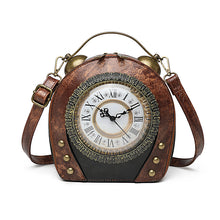 Load image into Gallery viewer, Women Ladies Handbag Vintage Handbag Walking Clock Shoulder Crossbody
