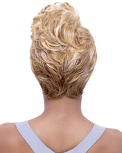 Load image into Gallery viewer, Women Wig Fashion Short Curly Hair Black Red Gradient Color Headgear
