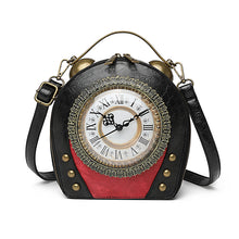 Load image into Gallery viewer, Women Ladies Handbag Vintage Handbag Walking Clock Shoulder Crossbody
