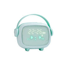 Load image into Gallery viewer, Smart Multi-Function Alarm Clock LED Display Children Night Light Handle Blue Green Pink for Kids
