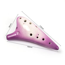 Lade das Bild in den Galerie-Viewer, Ocarinas ocarina 12 tones alto c with carry bag and book neck cord for beginner purple
