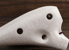 Lade das Bild in den Galerie-Viewer, Ocarinas  ocarina flute 12 hole sc ceramic instrument white best christmas gift
