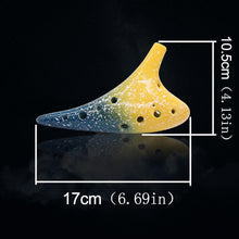 Lade das Bild in den Galerie-Viewer, Ocarinas 12 hole ocarina kiln fired ceramic alto c musical instrument with lanyard music score
