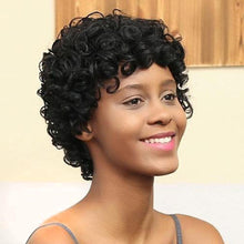 Load image into Gallery viewer, Wigs african wig headgear female short hair headgear spring volume fluffy short wig headgear
