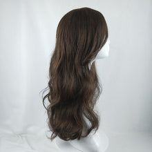 Load image into Gallery viewer, Wigs wig female long curly hair big wave oblique bangs waist long hair synthetic headgear
