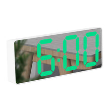 Load image into Gallery viewer, Smart Multi-Function Alarm Clock LED Display Large Font Mirror Alarm Clock Battery Plug-in Dual-Use
