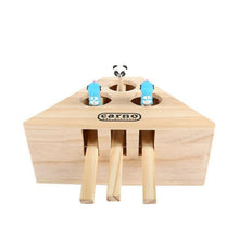 Lade das Bild in den Galerie-Viewer, Cat Toy Hamster Box 3 Hole/5 Hole Wooden Interactive Educational Toy

