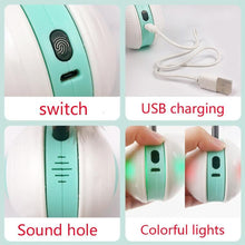 Lade das Bild in den Galerie-Viewer, Cat Toys Smart Interactive Colorful Led Self Rotating Vocalize Ball With Bell And Feather
