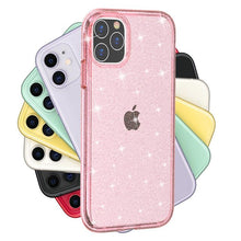 Load image into Gallery viewer, Transparent Glitter Anti-Fall Phone Case for iPhone 13 Mini/Pro
