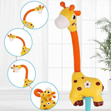 Load image into Gallery viewer, Bath Toys Baby Bath Shower Head Toy Cute Giraffe Baby Bath Time Toys
