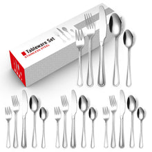 Lade das Bild in den Galerie-Viewer, 304 Stainless Steel Flatware Sets Gold Silver Black 20 PCs/Set Steak Set Knife, Fork and Spoon

