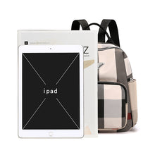 Load image into Gallery viewer, Backpack Contrast Color Check  Korean Style Versatile Large Capacity Nylon Oxford Cloth Travel
