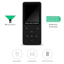 Load image into Gallery viewer, Mp3 players bluetooth mp3 player with 3.5Mm earphone blue
