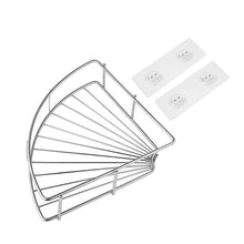 Load image into Gallery viewer, Soap lotion dispensers stainless steel bathroom corner shelf shower shampoo soap cosmetic rack holder
