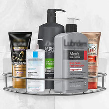 Load image into Gallery viewer, Soap lotion dispensers stainless steel bathroom corner shelf shower shampoo soap cosmetic rack holder
