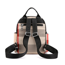 Load image into Gallery viewer, Backpack Contrast Color Check  Korean Style Versatile Large Capacity Nylon Oxford Cloth Travel
