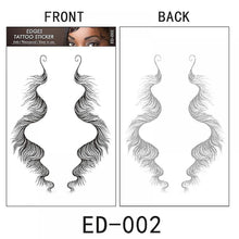 Load image into Gallery viewer, Wigs 4pcs baby hair tattoo stickers baby hair edge tattoo edges curly hair group2
