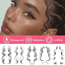 Load image into Gallery viewer, Wigs 4pcs baby hair tattoo stickers baby hair edge tattoo edges curly hair group2
