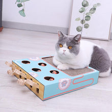 Lade das Bild in den Galerie-Viewer, Cat Toys Funny Cat Toy Turntable Ball Cat Scratch Board Round Corrugated Paper Turntable Grinder Round Multi Holes Grind Claw Training
